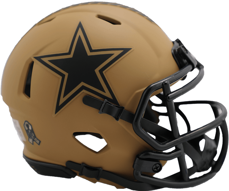 Dallas Cowboys 2023 Salute To Service Riddell NFL Speed Mini Helmet