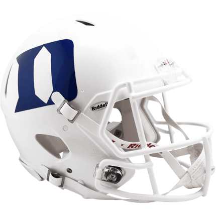Duke Blue Devils White Riddell NCAA Authentic Speed Full Size Helmet - GT - Wholesale.com
