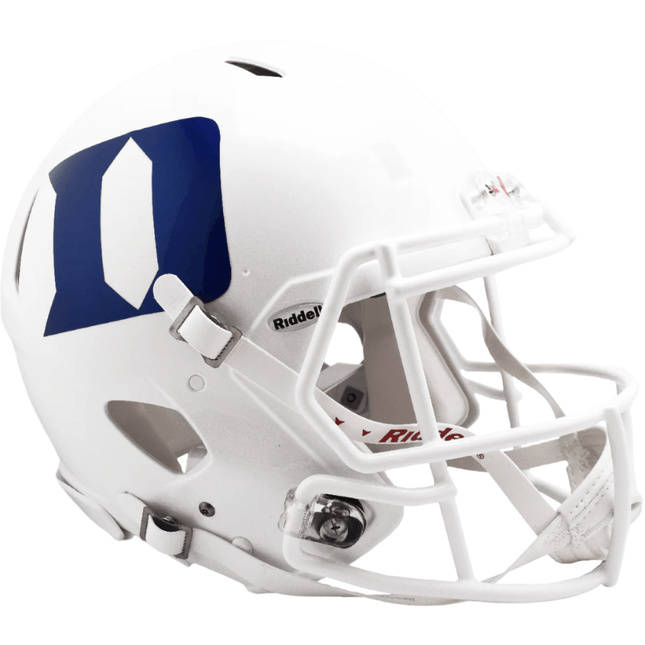 Duke Blue Devils White Riddell NCAA Authentic Speed Full Size Helmet - GT - Wholesale.com