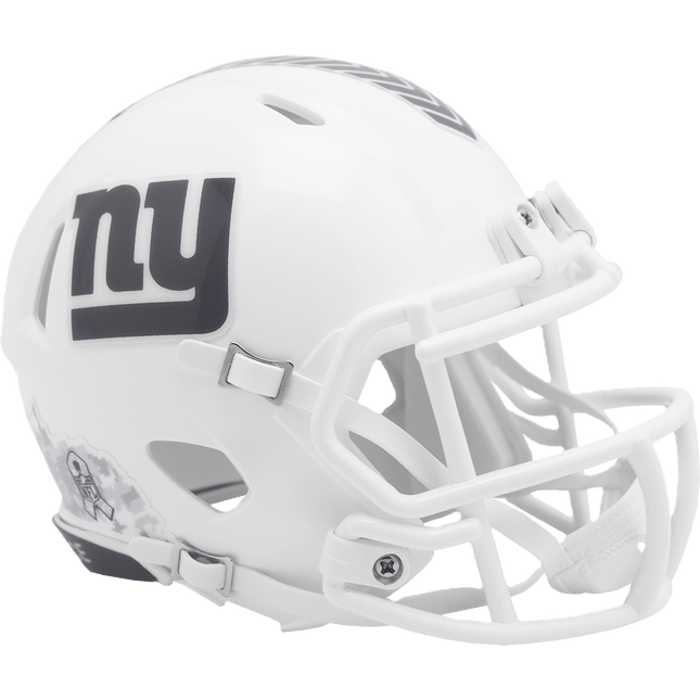 New York Giants 2024 Salute To Service Riddell NFL Speed Mini Helmet