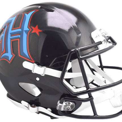 Houston Texans 2024 Blue On Field Alternate #2 Riddell NFL Authentic Speed Full Size Helmet