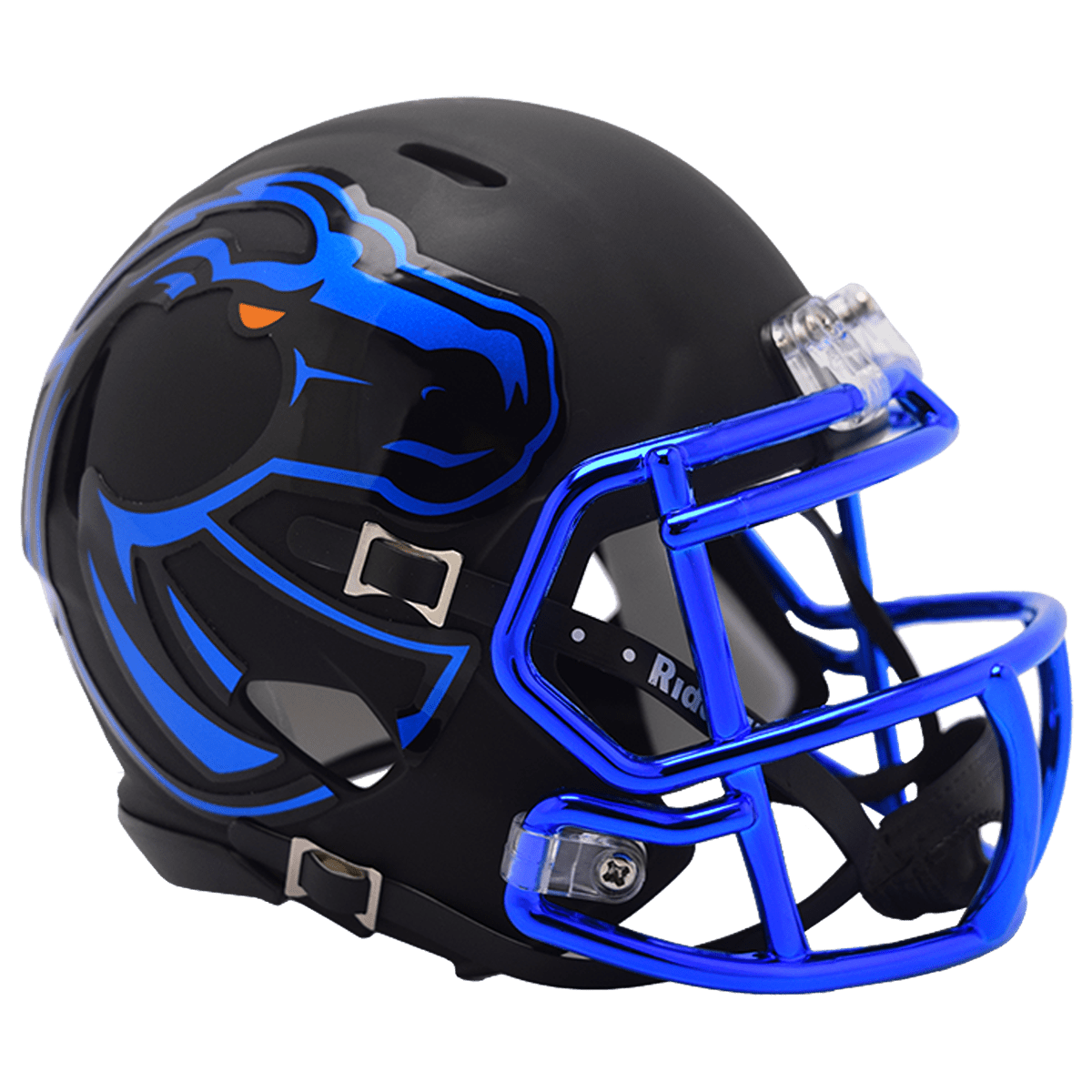 boise state football most famous helmets Boise State Broncos Matte Black 2024 Riddell NCAA Speed Mini Helmet – GT-Wholesale.com