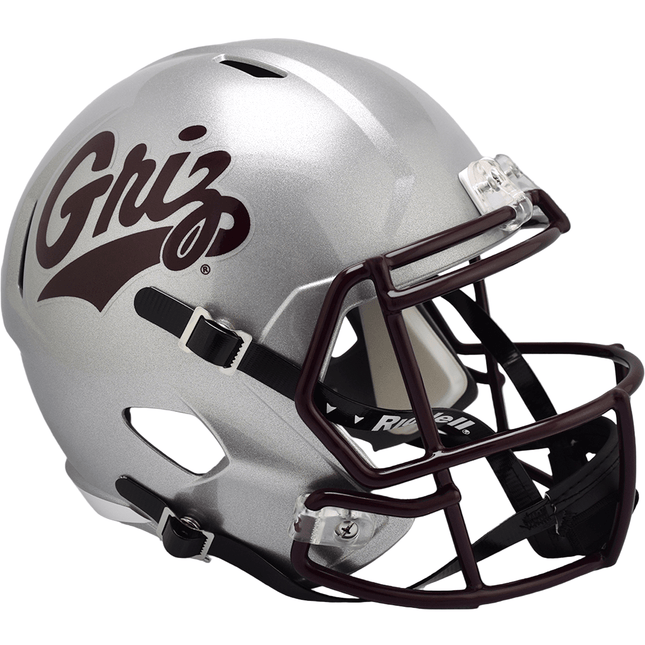 Montana Grizzlies Riddell NCAA Deluxe Replica Speed Full Size Helmet - GT - Wholesale.com