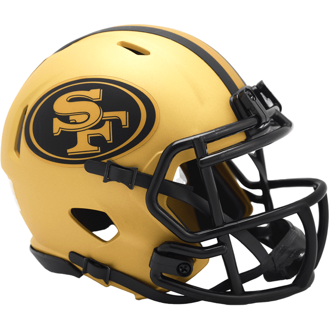 San Francisco 49ers Rave Riddell NFL Speed Mini Helmet - GT - Wholesale.com