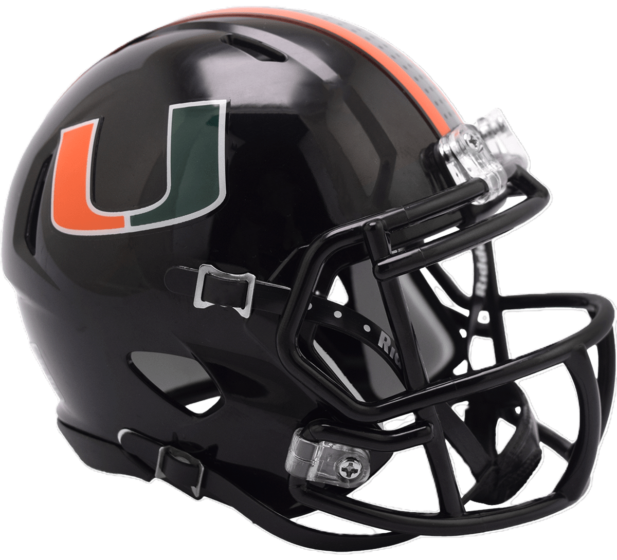 amazon speed green north dakota state university mini football helmet Miami Hurricanes 2024 Black Riddell NCAA Speed Mini Helmet – GT-Wholesale.com