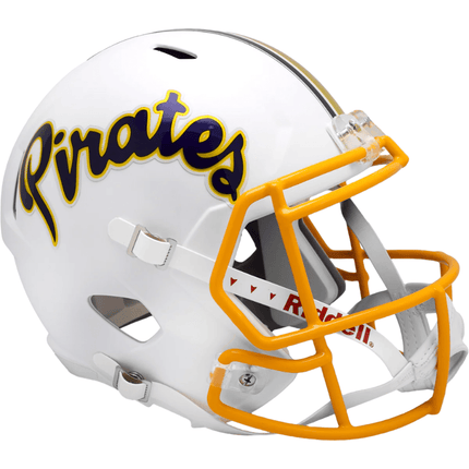 East Carolina Pirates White Throwback Riddell NCAA Deluxe Replica Speed Full Size Helmet - GT - Wholesale.com