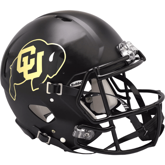 Colorado Buffaloes Black Riddell NCAA Authentic Speed Full Size Helmet - GT - Wholesale.com