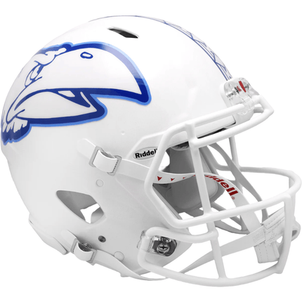 Kansas Jayhawks White Riddell NCAA Authentic Speed Full Size Helmet - GT - Wholesale.com