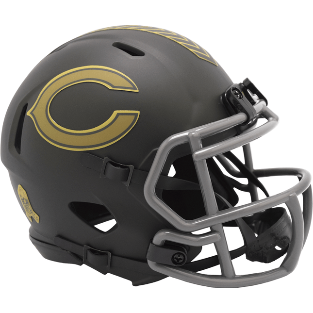Chicago Bears 2025 Salute To Service Riddell NFL Speed Mini Helmet - GT - Wholesale.com