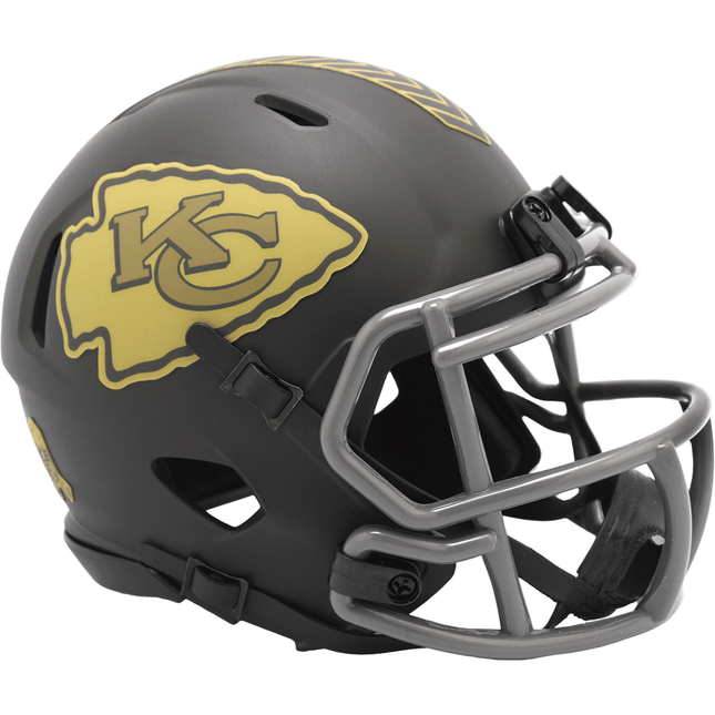 Kansas City Chiefs 2025 Salute To Service Riddell NFL Speed Mini Helmet - GT - Wholesale.com