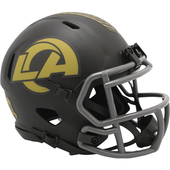 Los Angeles Rams 2025 Salute To Service Riddell NFL Speed Mini Helmet - GT - Wholesale.com
