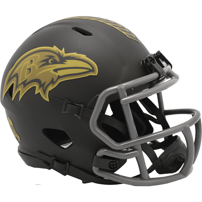 Baltimore Ravens 2025 Salute To Service Riddell NFL Speed Mini Helmet - GT - Wholesale.com