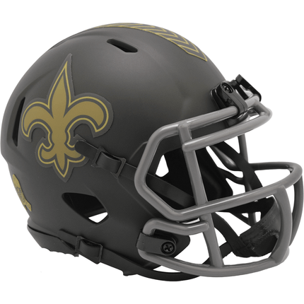 New Orleans Saints 2025 Salute To Service Riddell NFL Speed Mini Helmet - GT - Wholesale.com