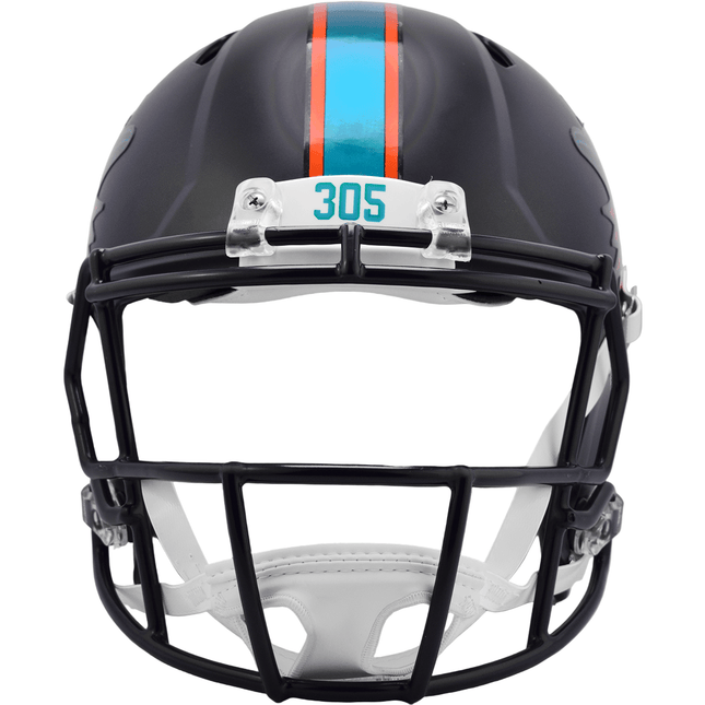 Miami Dolphins 2025 Rivalries Riddell NFL Authentic Speed Full Size Helmet - GT - Wholesale.com