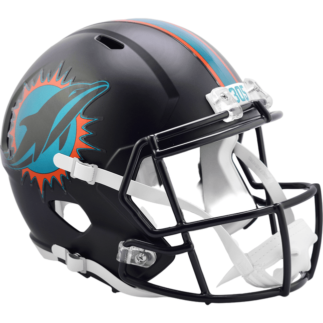 Miami Dolphins 2025 Rivalries Riddell NFL Deluxe Replica Speed Full Size Helmet - GT - Wholesale.com