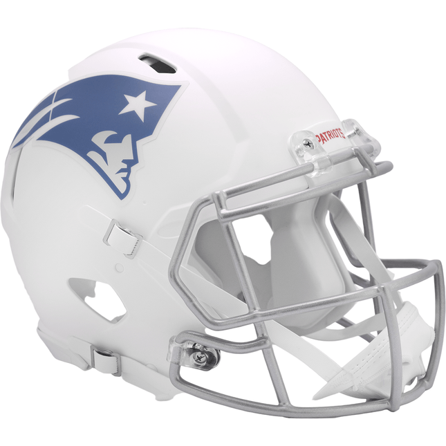 New England Patriots 2025 Rivalries Riddell NFL Authentic Speed Full Size Helmet - GT - Wholesale.com