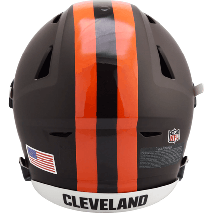 Cleveland Browns 2025 On Field Alternate Riddell NFL Authentic Speedflex Full Size Helmet - GT - Wholesale.com