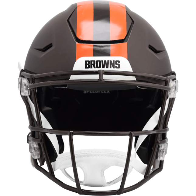 Cleveland Browns 2025 On Field Alternate Riddell NFL Authentic Speedflex Full Size Helmet - GT - Wholesale.com