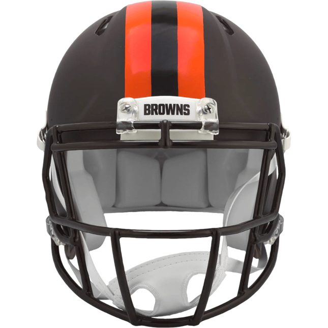 Cleveland Browns 2025 On Field Alternate Riddell NFL Authentic Speed Full Size Helmet - GT - Wholesale.com