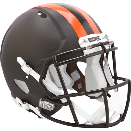 Cleveland Browns 2025 On Field Alternate Riddell NFL Authentic Speed Full Size Helmet - GT - Wholesale.com