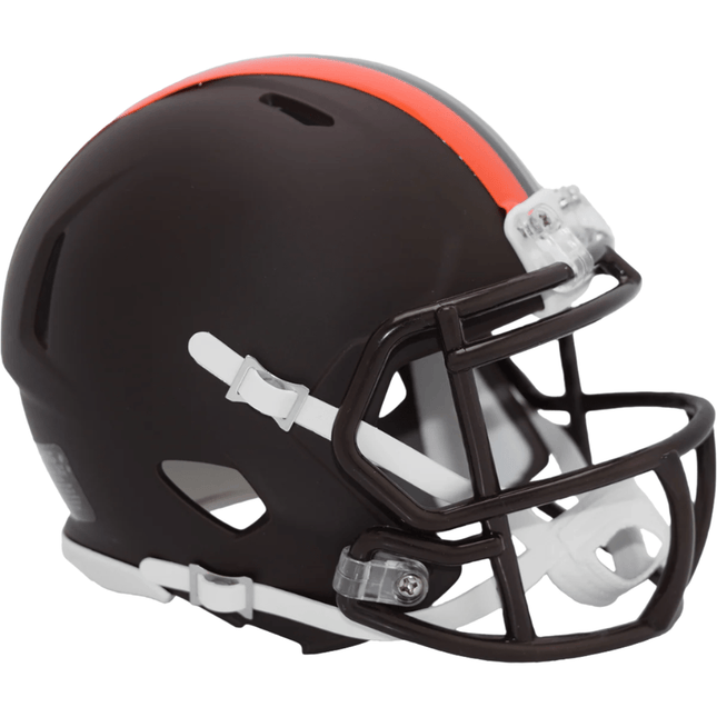 Cleveland Browns 2025 On Field Alternate Riddell NFL Speed Mini Helmet - GT - Wholesale.com