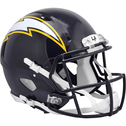 Los Angeles Chargers 2025 On Field Alternate Riddell NFL Authentic Speed Full Size Helmet - GT - Wholesale.com