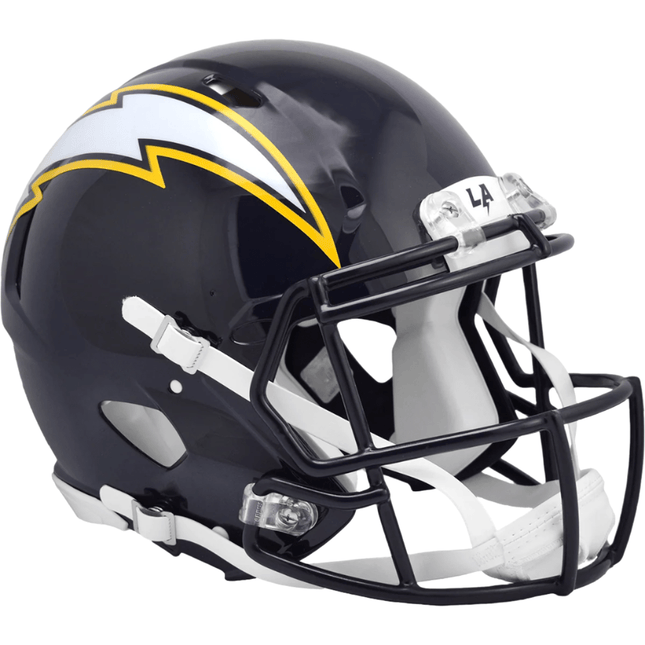 Los Angeles Chargers 2025 On Field Alternate Riddell NFL Authentic Speed Full Size Helmet - GT - Wholesale.com