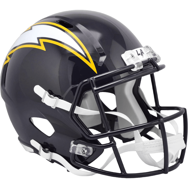 Los Angeles Chargers 2025 On Field Alternate Riddell NFL Deluxe Replica Speed Full Size Helmet - GT - Wholesale.com