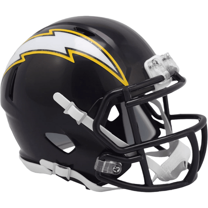 Los Angeles Chargers 2025 On Field Alternate Riddell NFL Speed Mini Helmet - GT - Wholesale.com