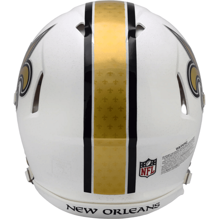 New Orleans Saints 2025 On Field Alternate Riddell NFL Authentic Speed Full Size Helmet - GT - Wholesale.com