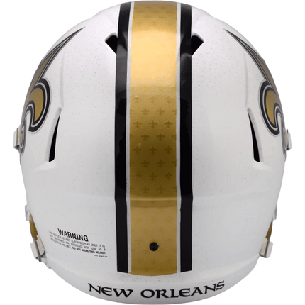 New Orleans Saints 2025 On Field Alternate Riddell NFL Deluxe Replica Speed Full Size Helmet - GT - Wholesale.com