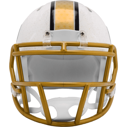 New Orleans Saints 2025 On Field Alternate Riddell NFL Speed Mini Helmet - GT - Wholesale.com