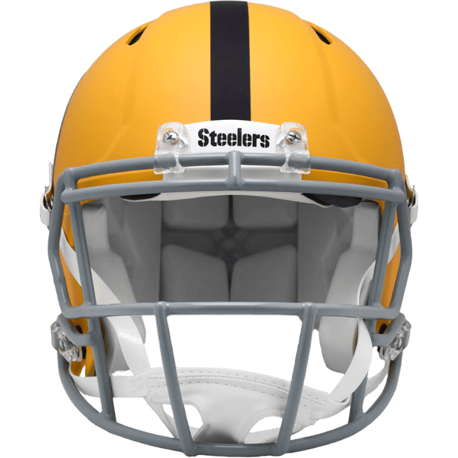 Pittsburgh Steelers 2025 On Field Alternate Riddell NFL Authentic Speed Full Size Helmet - GT - Wholesale.com