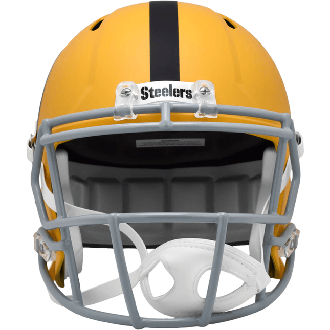 Pittsburgh Steelers 2025 On Field Alternate Riddell NFL Deluxe Replica Speed Full Size Helmet - GT - Wholesale.com
