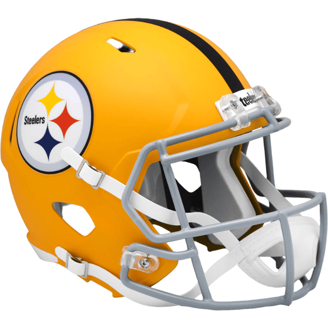 Pittsburgh Steelers 2025 On Field Alternate Riddell NFL Deluxe Replica Speed Full Size Helmet - GT - Wholesale.com