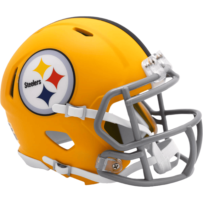 Pittsburgh Steelers 2025 On Field Alternate Riddell NFL Speed Mini Helmet - GT - Wholesale.com