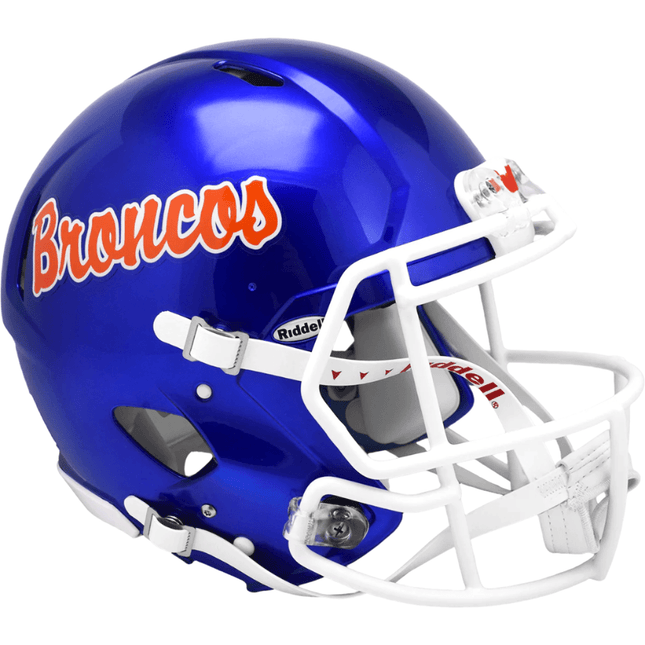 Boise State Broncos Script Riddell NCAA Authentic Speed Full Size Helmet - GT - Wholesale.com