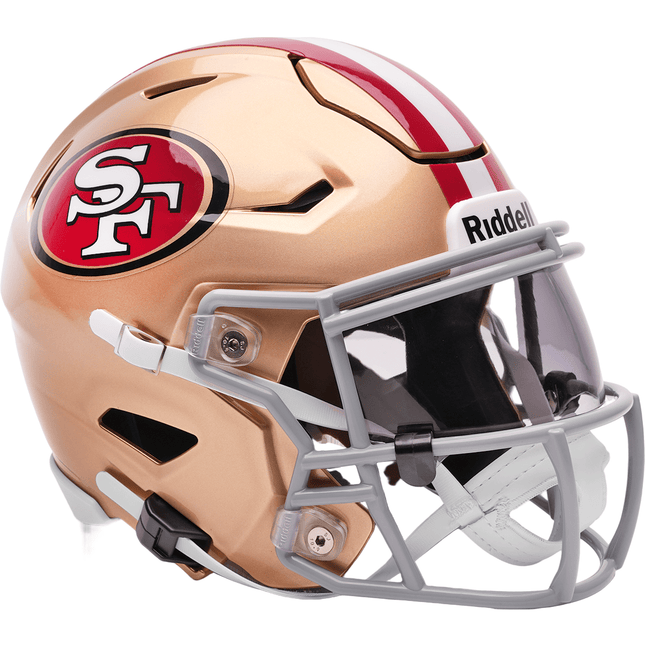 San Francisco 49ers Riddell NFL SpeedFlex Mid - size Helmet - GT - Wholesale.com