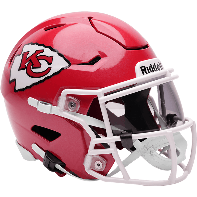 Kansas City Chiefs Riddell NFL SpeedFlex Mid - size Helmet - GT - Wholesale.com