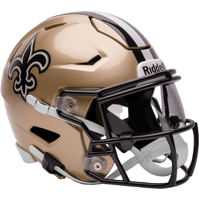 New Orleans Saints Riddell NFL SpeedFlex Mid - size Helmet - GT - Wholesale.com