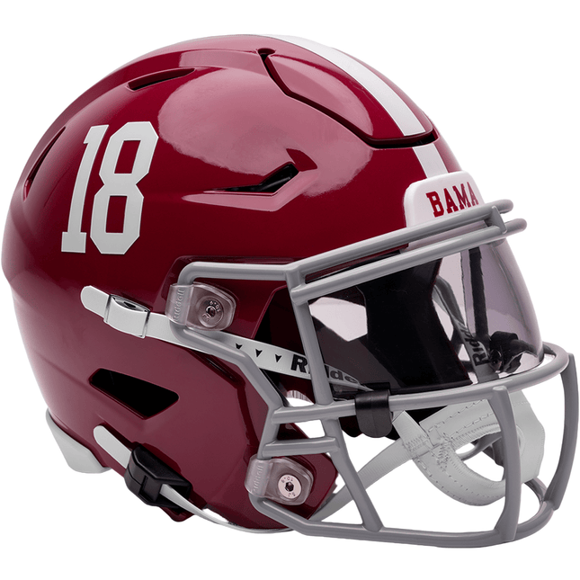 Alabama Crimson Tide 18 Riddell NCAA College SpeedFlex Mid - size Helmet - GT - Wholesale.com