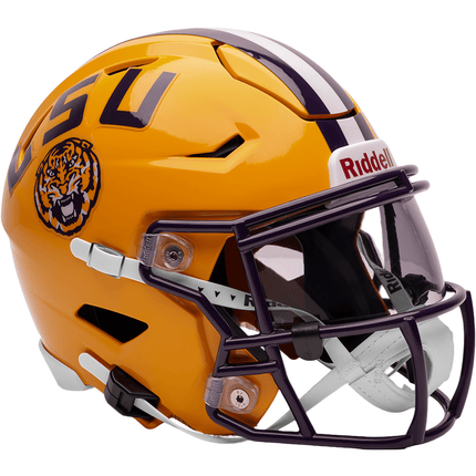 LSU Tigers NCAA Riddell College SpeedFlex Mid - size Helmet - GT - Wholesale.com