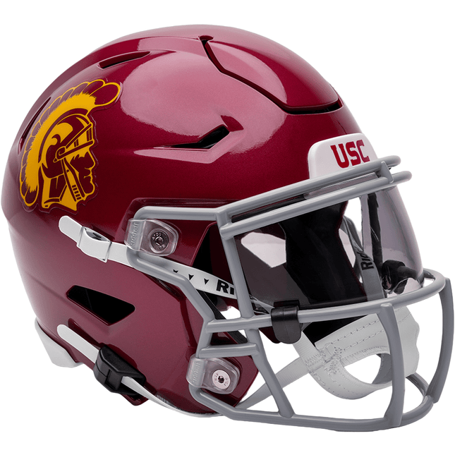 USC Trojans NCAA Riddell College SpeedFlex Mid - size Helmet - GT - Wholesale.com