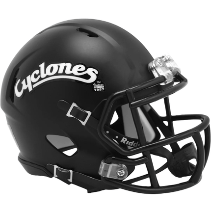 Iowa State Cyclones Black Riddell NCAA Speed Mini Helmet - GT - Wholesale.com