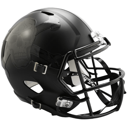 Army Skull + Crossbones Riddell NCAA Deluxe Replica Speed Full Size Helmet - GT - Wholesale.com