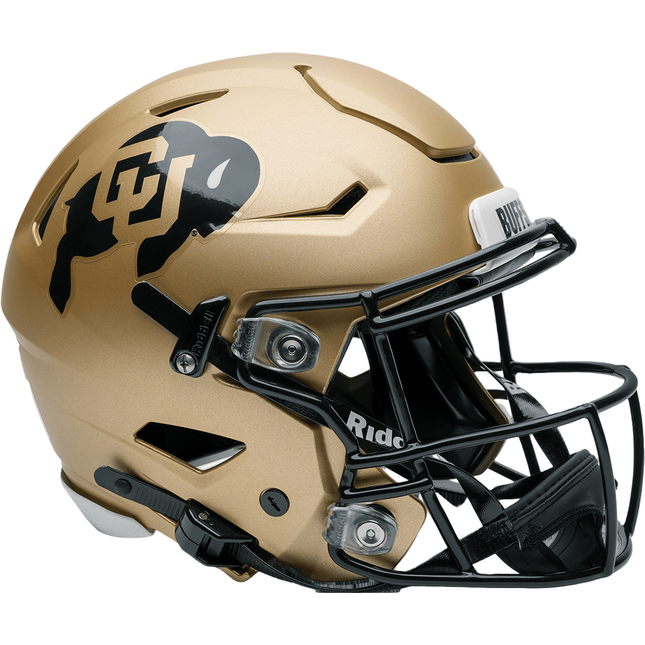 Colorado Buffaloes Gold Riddell NCAA Authentic SpeedFlex Full Size Helmet - GT - Wholesale.com