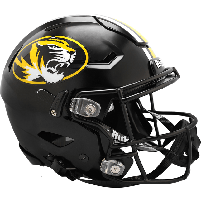 Missouri Tigers Black Riddell NCAA Authentic SpeedFlex Full Size Helmet - GT - Wholesale.com