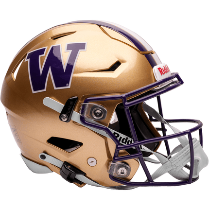Washington Huskies Riddell NCAA Authentic SpeedFlex Full Size Helmet - GT - Wholesale.com