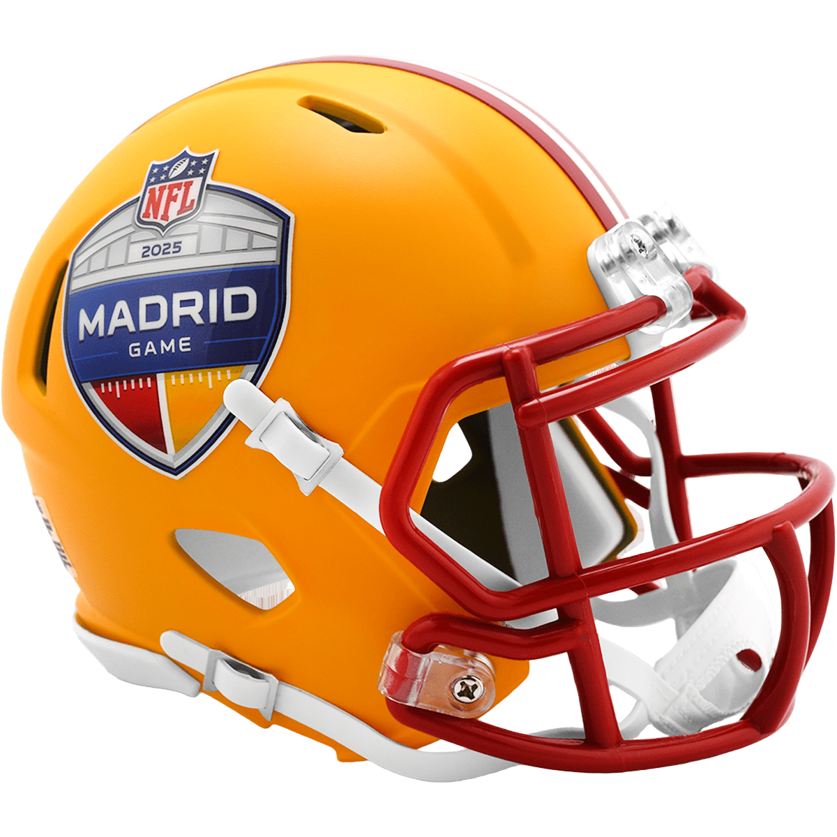 collectible miniature nfl football helmets Madrid Games 2025 International Riddell NFL Speed Mini Helmet
