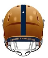 West Virginia Mountaineers Gold Throwback Riddell NCAA Authentic Speed Full Size Helmet - GT - Wholesale.com